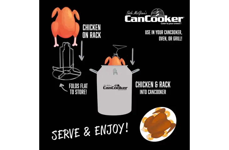 CanCooker Foldable Chicken Rack - view 6